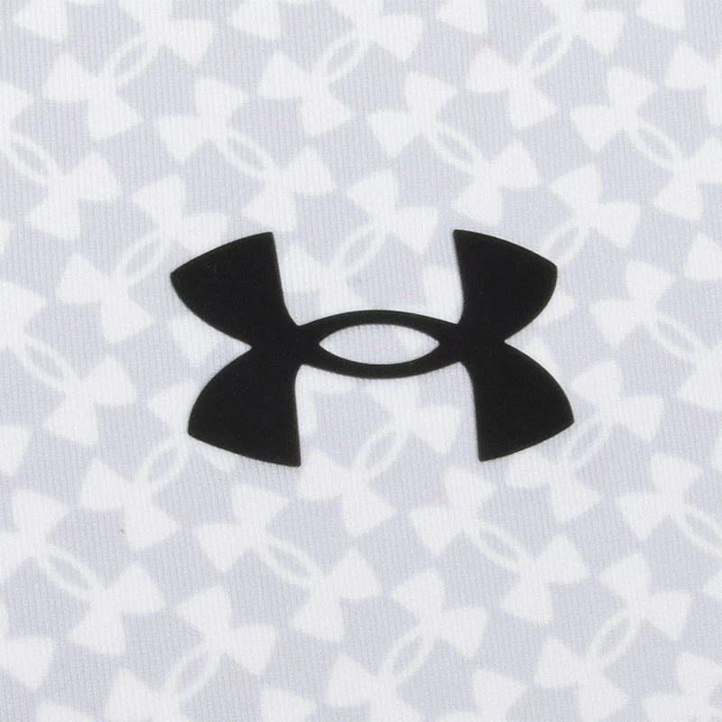 UNDER ARMOUR T2G Printed (2025) Men's Polo (White/Grey) - Image 4