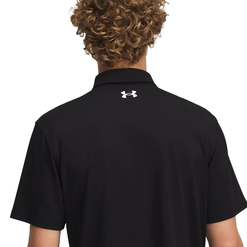 UNDER ARMOUR T2G (2025) Men's Pique Polo (Black) - Image 4