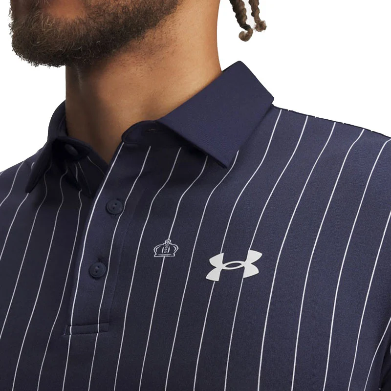 UNDER ARMOUR Playoff 3.0 Men's Printed Polo (Midnight Navy) - Image 3
