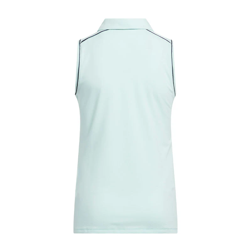 ADIDAS Performance Girl's Sleeveless Polo (Aqua) - Image 2