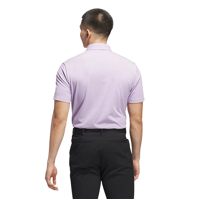 ADIDAS Go-To Rise Print Men's Polo (Plum) - Image 2