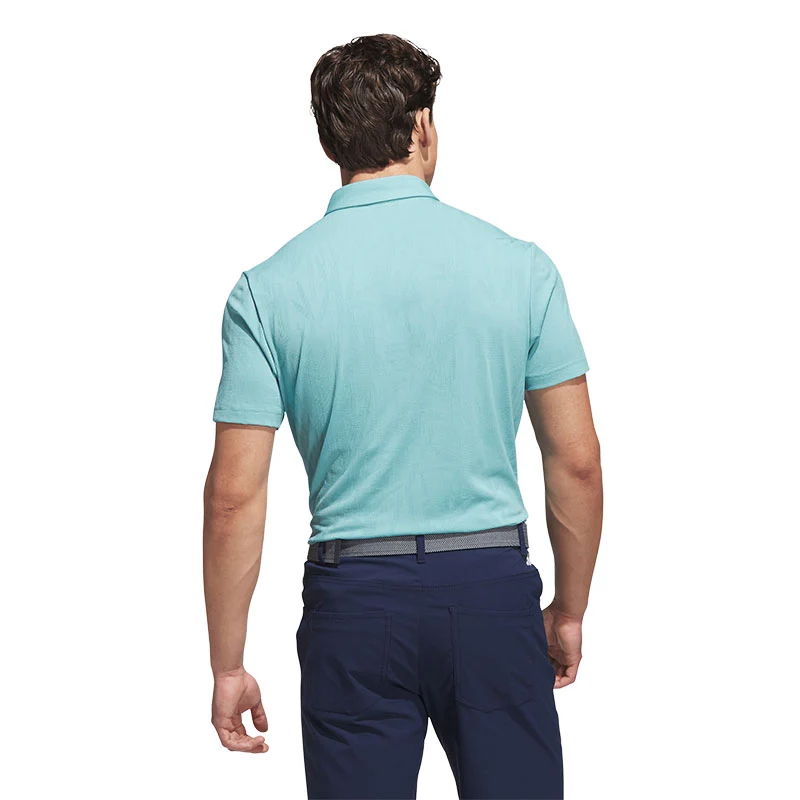 ADIDAS Go-To Textured Men's Polo (Blue) - Image 2