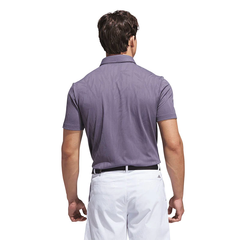 ADIDAS Go-To Textured Men's Polo (Violet) - Image 2