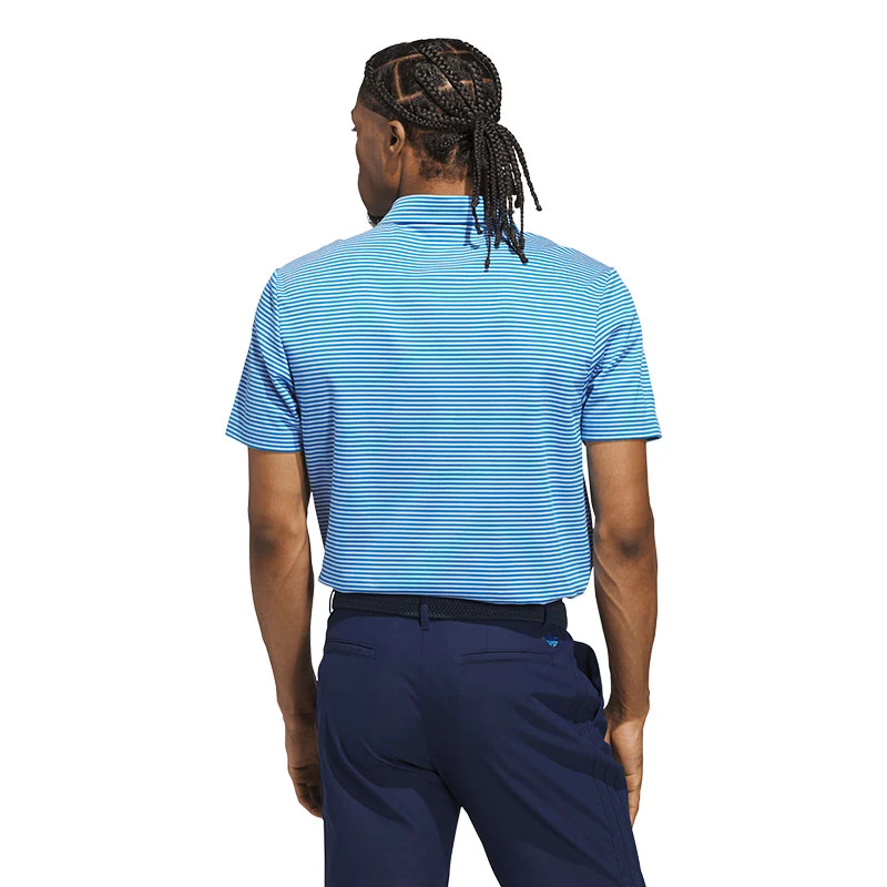 ADIDAS Originals Stripe Men's Pique Polo (Clear Sky) - Image 2