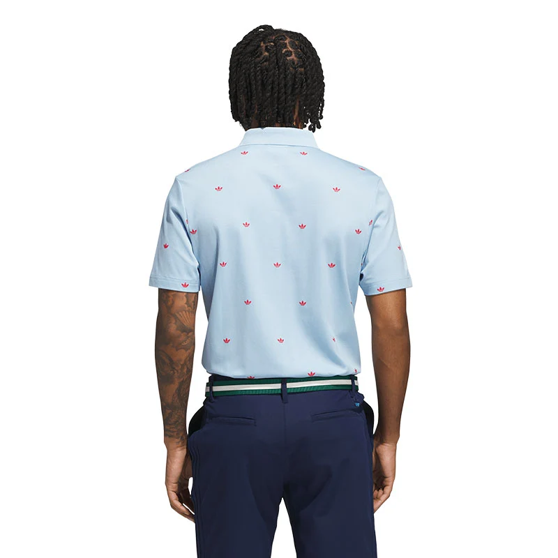 ADIDAS Originals Printed Trefoil Men's Polo (Sky) - Image 2