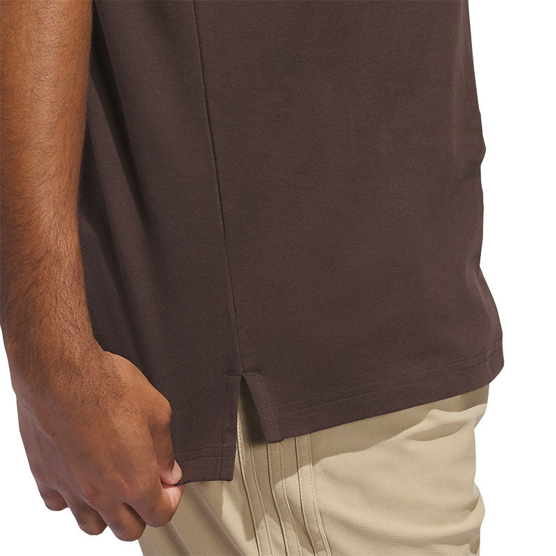 ADIDAS Originals Twistknit Trefoil Men's Polo (Brown) - Image 4
