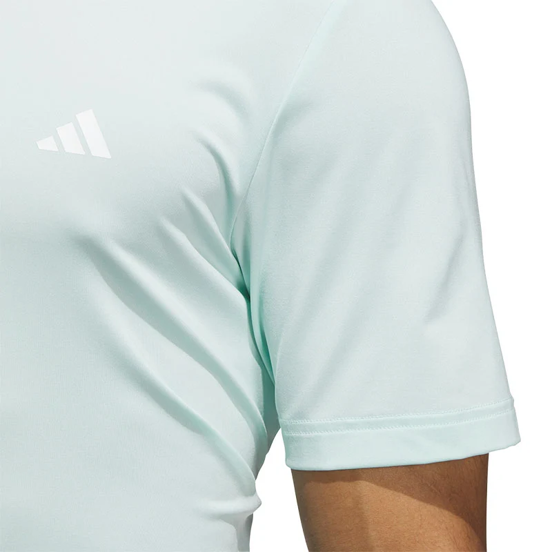 ADIDAS Ultimate365 Solid Men's Polo (Aqua) - Image 4