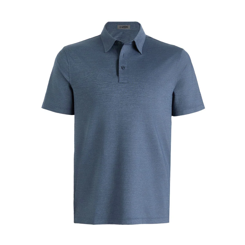 GFORE Melange Ice Nylon Men's Polo (Twilight Melange)