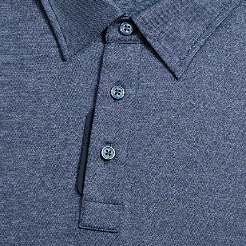 GFORE Melange Ice Nylon Men's Polo (Twilight Melange) - Image 4