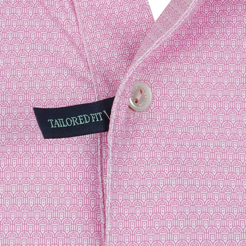 PETER MILLAR Jukebox Men's Performance Jersey Polo (Dogwood) - Image 3