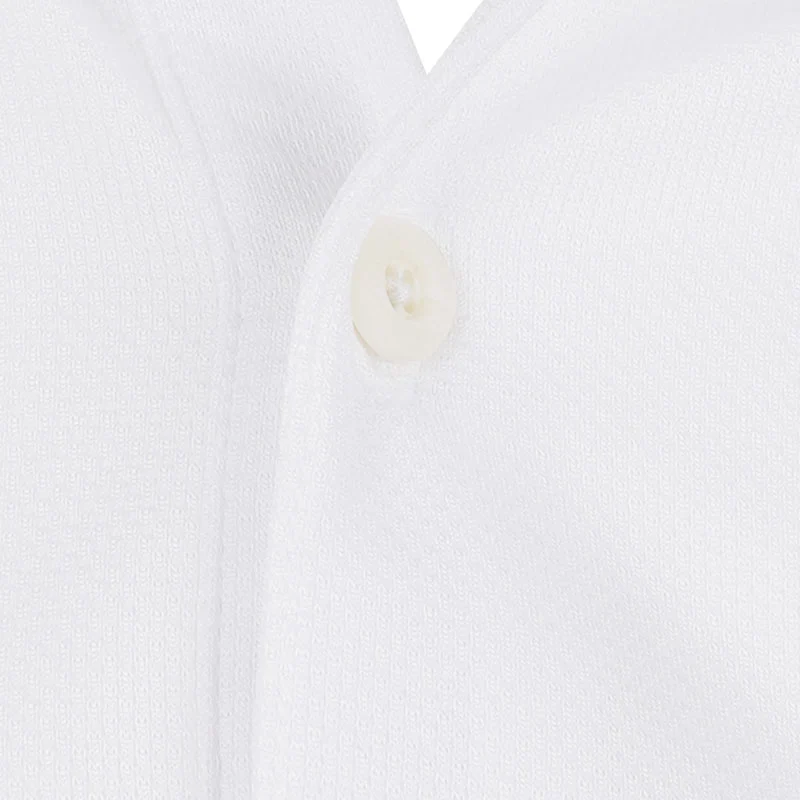 LE COQ SPORTIF GOLF Golf Patterned Men's Polo (White) - Image 3