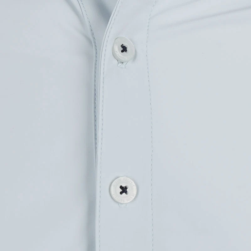 LE COQ SPORTIF GOLF Nylon Stretch Men's Polo (Grey) - Image 3