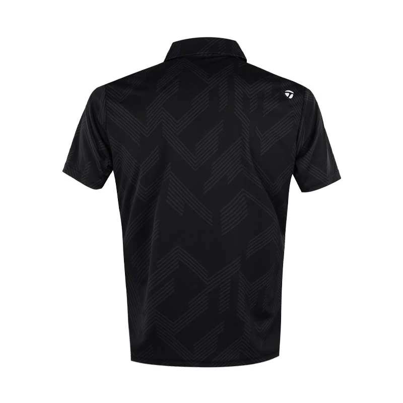 TAYLORMADE T-ICE Graphic Men's Polo (Black) - Image 2