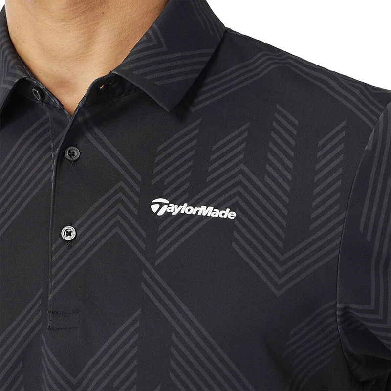 TAYLORMADE T-ICE Graphic Men's Polo (Black) - Image 3