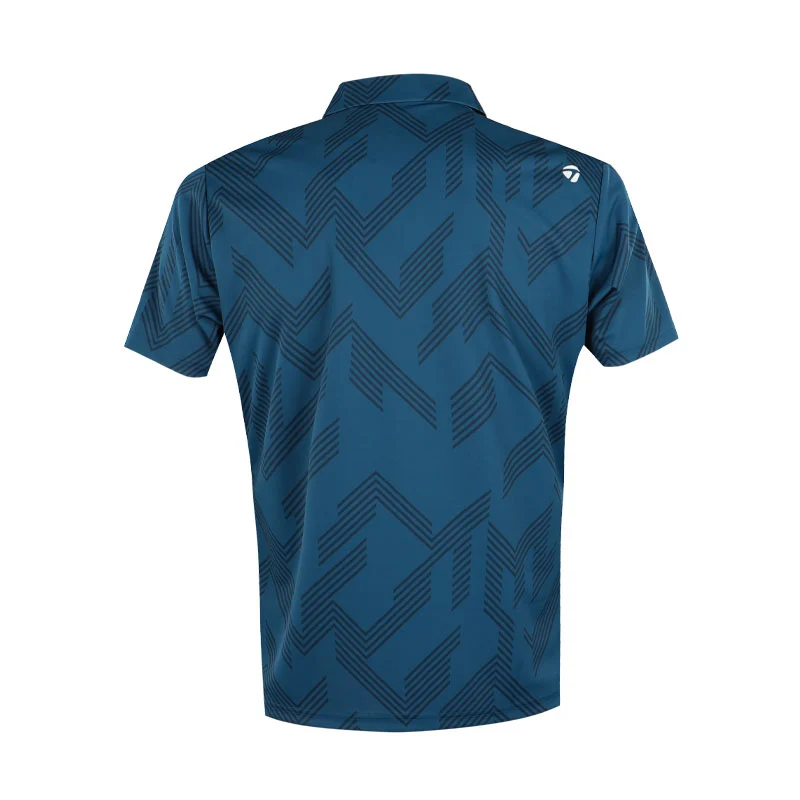 TAYLORMADE T-ICE Graphic Men's Polo (Blue) - Image 2