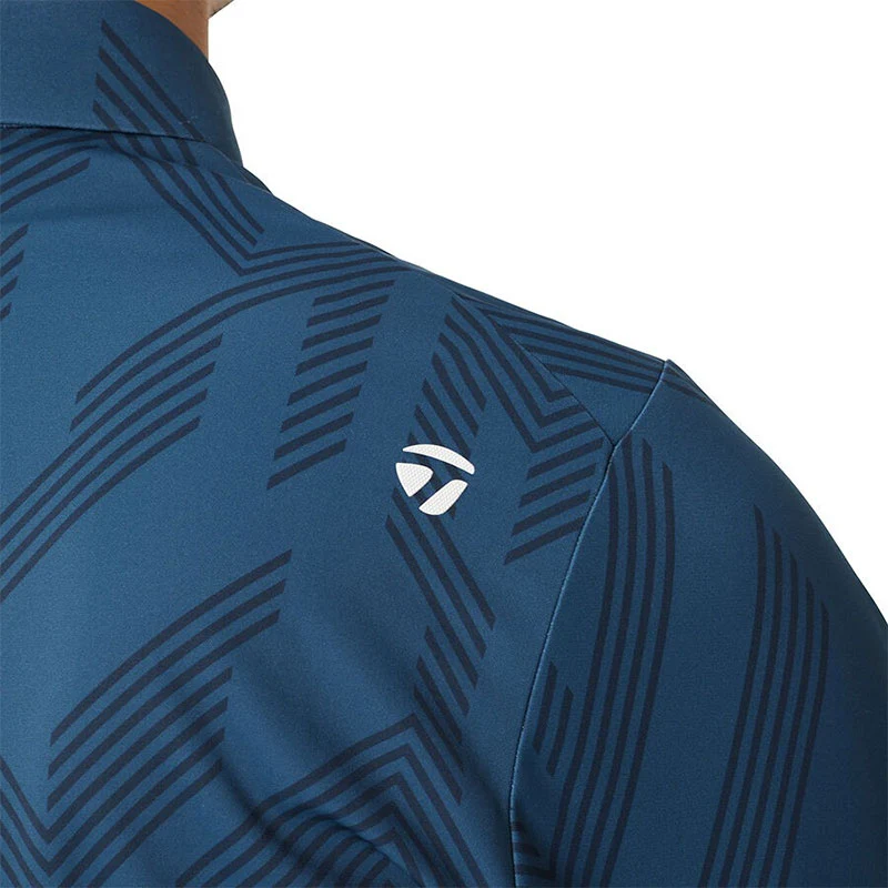 TAYLORMADE T-ICE Graphic Men's Polo (Blue) - Image 4