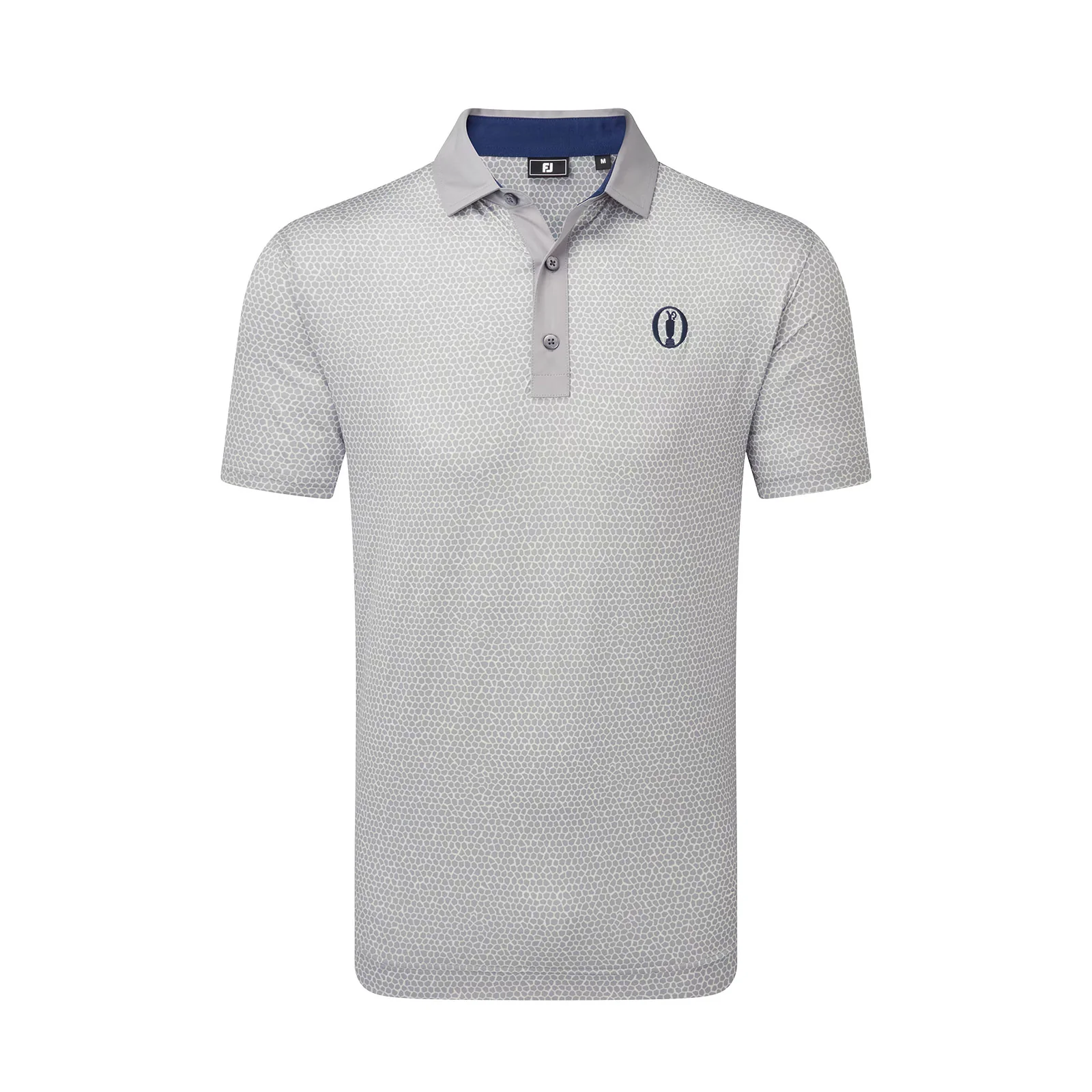 FOOTJOY Rock Print Lisle Men's Polo (Grey)
