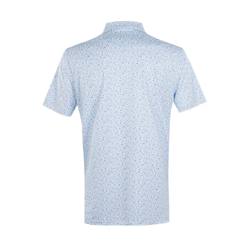PETER MILLAR On The Hunt Men's Performance Jersey Polo (White) - Image 2
