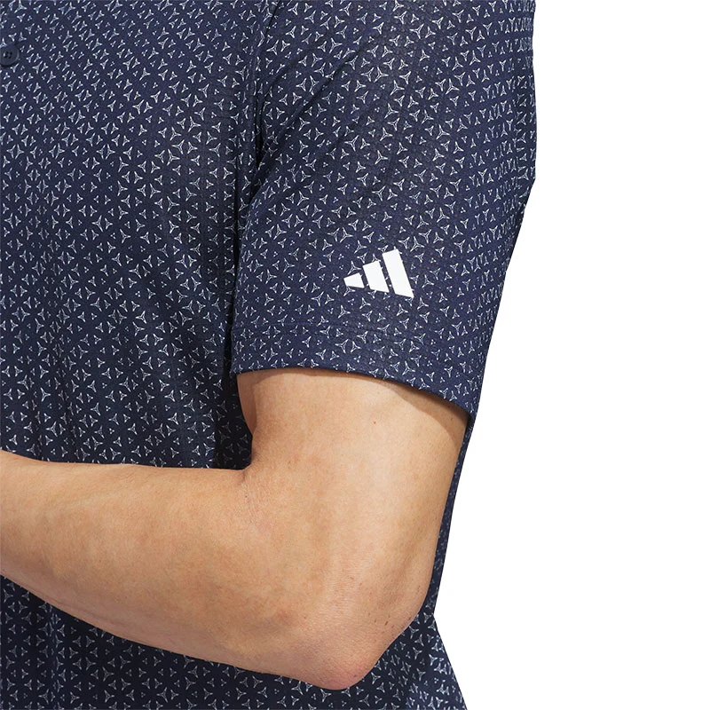 ADIDAS Ultimate365 Mesh Tango Print Climacool Men's Polo (Navy) - Image 4