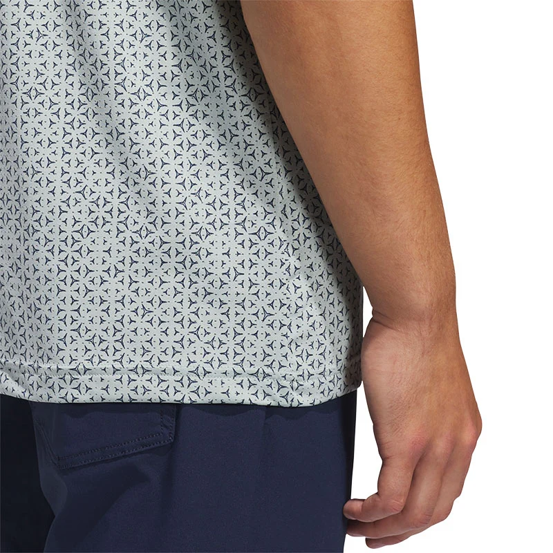 ADIDAS Ultimate365 Mesh Tango Print Climacool Men's Polo (Sage) - Image 4