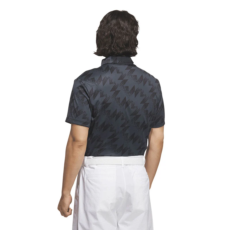 ADIDAS AOP Men's Polo (Black) - Image 2