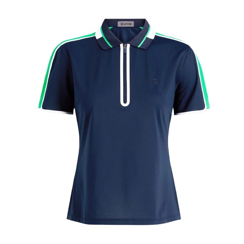 GFORE Contrast Panel Tech Pique Women's Polo (Twilight)