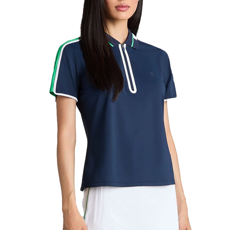 GFORE Contrast Panel Tech Pique Women's Polo (Twilight) - Image 3