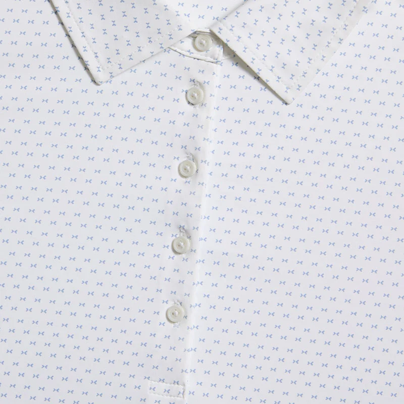 GFORE Geo Silky Women's Tech Polo (Snow) - Image 3