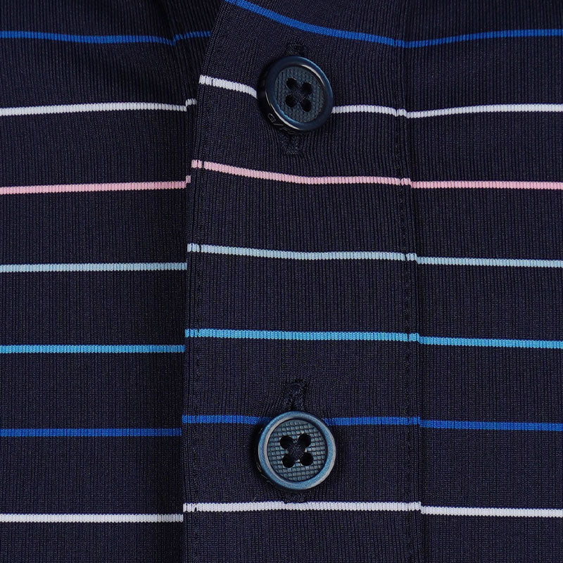 GFORE Multi Stripe Men's Tech Pique Polo (Twilight) - Image 3