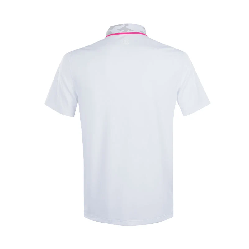 GFORE Camo Collar Performance Pique Men's Polo (Snow) - Image 2