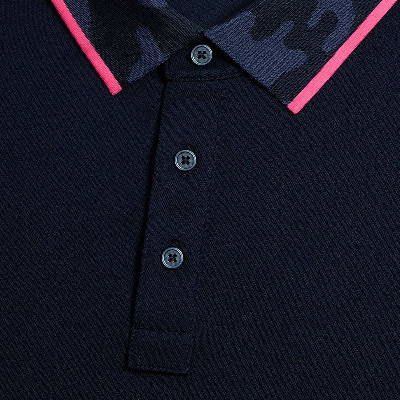 GFORE Camo Collar Performance Pique Men's Polo (Twilight) - Image 4