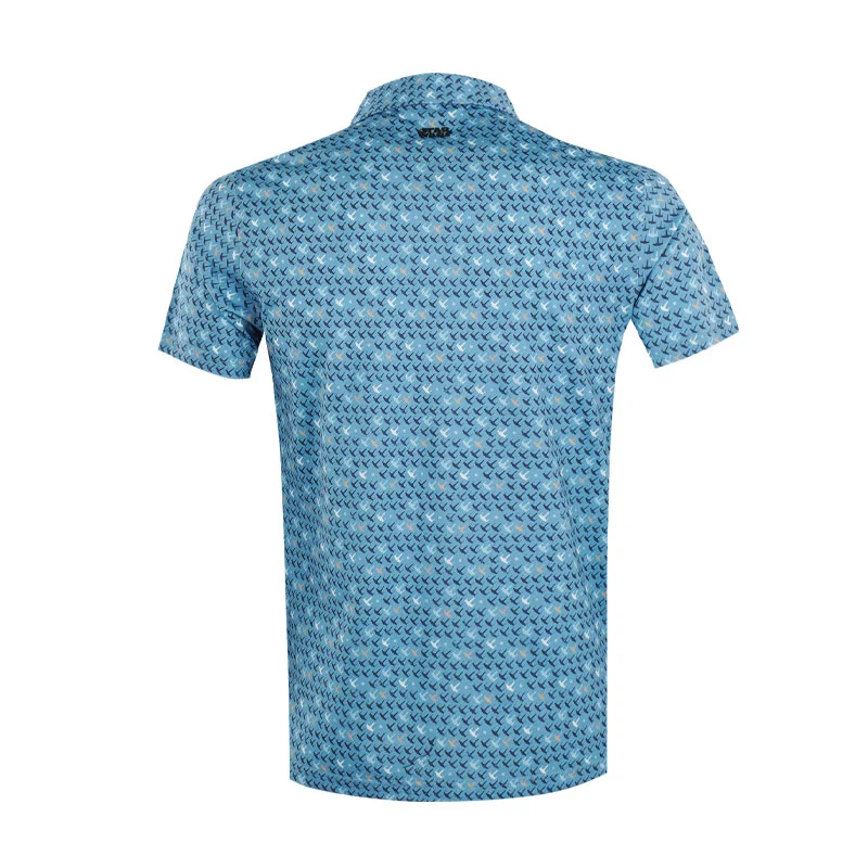 DISNEY Mercerized Aircraft Print Men's Polo (Blue) - Image 2