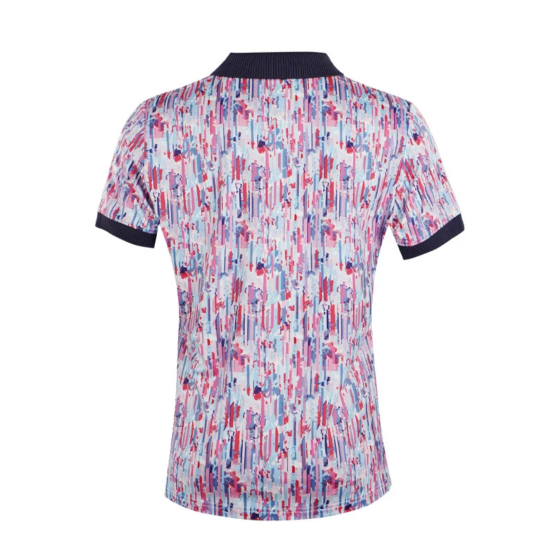 CALVIN KLEIN Glinda Print Women's Polo (Glitch Print) - Image 2