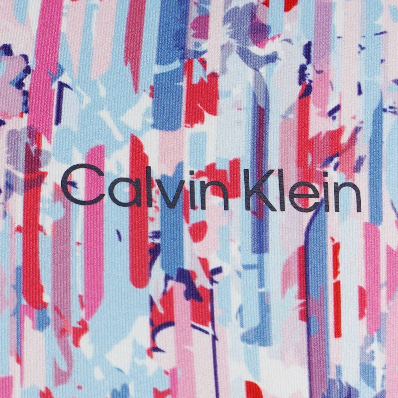 CALVIN KLEIN Glinda Print Women's Polo (Glitch Print) - Image 4