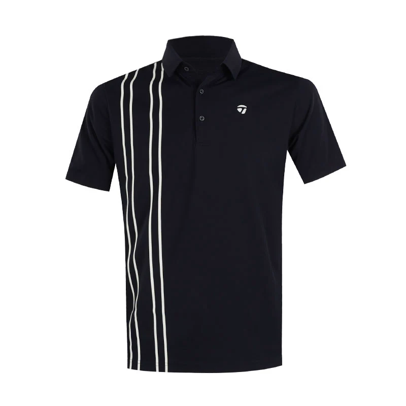 TAYLORMADE Vertical Stripe Men's Polo (Navy)
