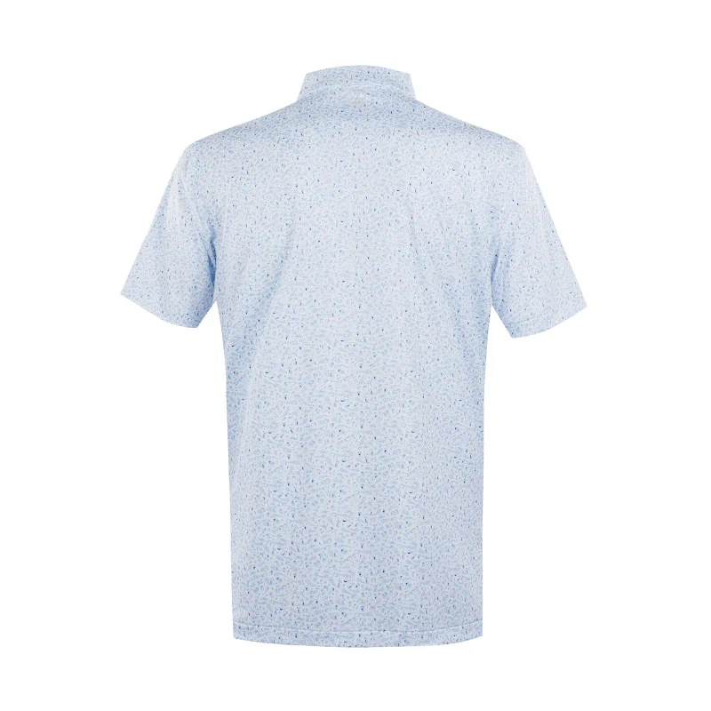 PETER MILLAR Nice Shot Men's Performance Jersey Polo (White) - Image 2