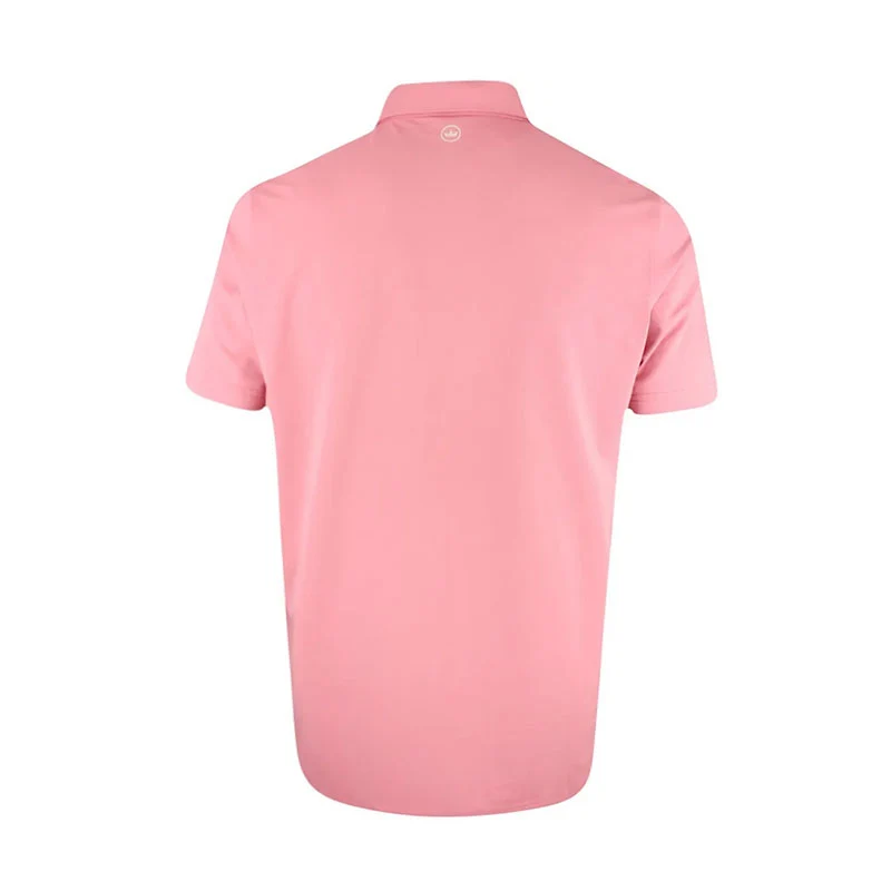 PETER MILLAR Soul Performance Mesh Men's Polo (Light Orange Sorbet) - Image 2