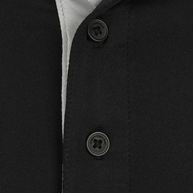 CALVIN KLEIN Robertson Men's Polo (Black) - Image 3