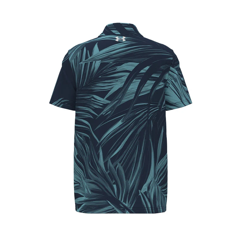 UNDER ARMOUR Matchplay Printed Boy's Polo (Navy/Blue) - Image 2