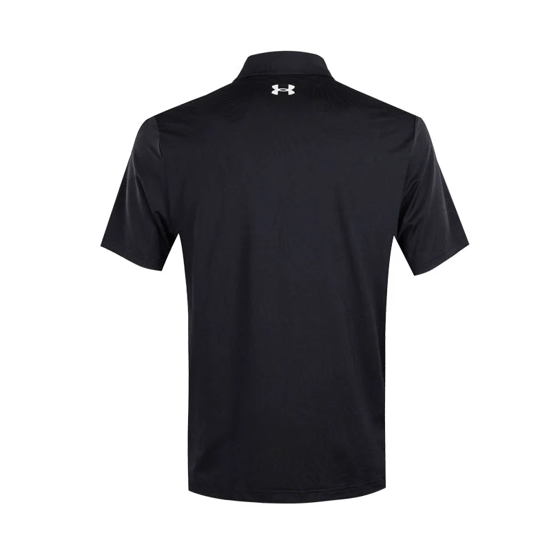 UNDER ARMOUR Playoff Jacquard Men's Polo (Black) - Image 2