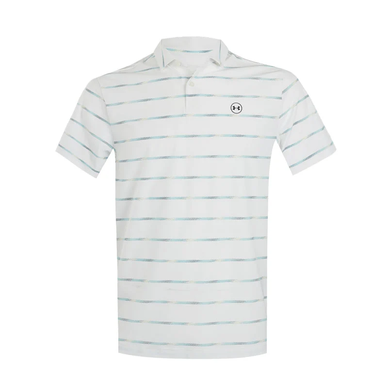 UNDER ARMOUR Drive Chill Printed Men's Polo (White/Blue)