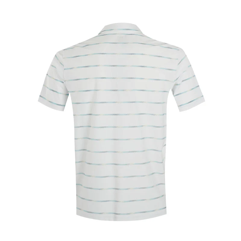UNDER ARMOUR Drive Chill Printed Men's Polo (White/Blue) - Image 2