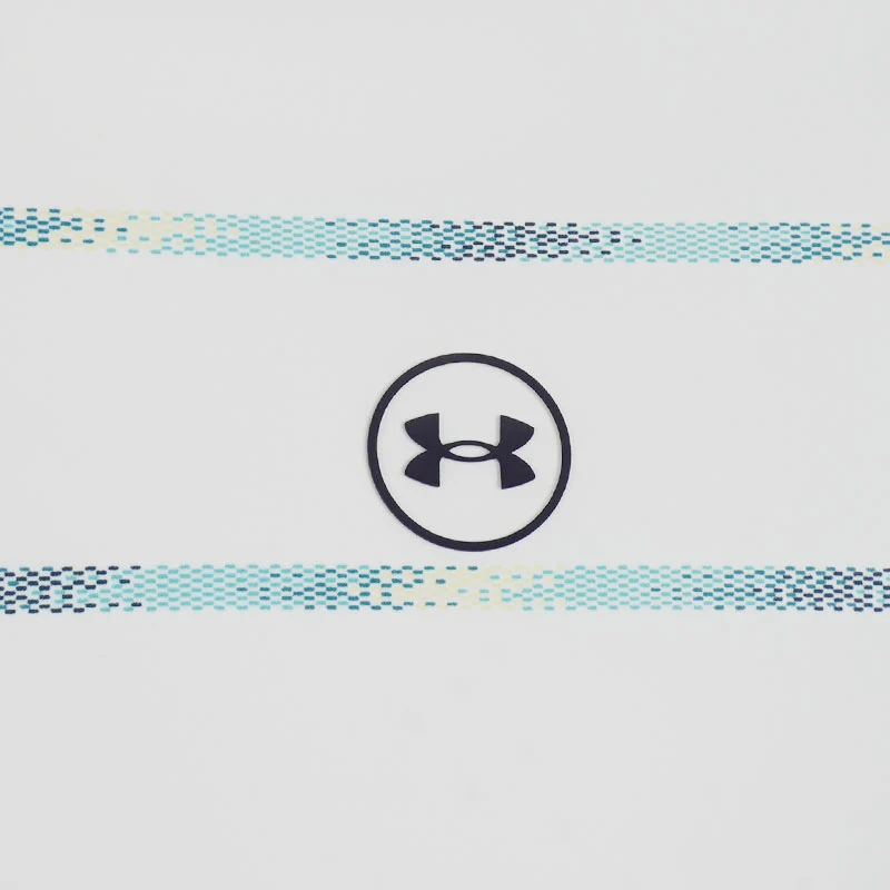 UNDER ARMOUR Drive Chill Printed Men's Polo (White/Blue) - Image 4