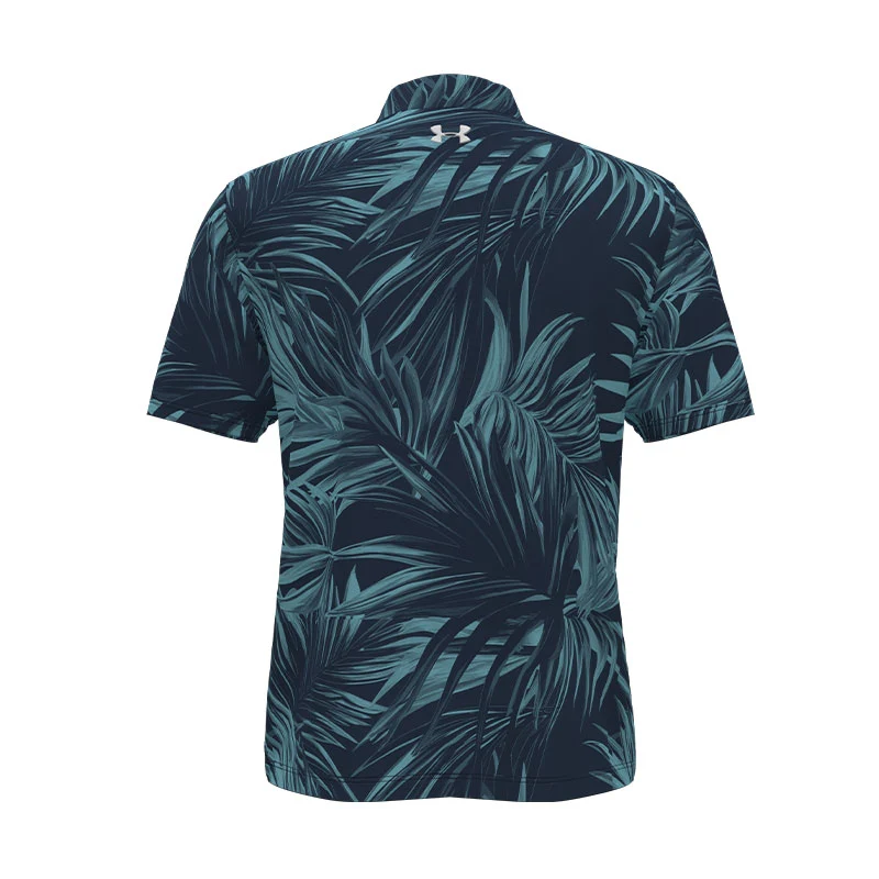 UNDER ARMOUR Matchplay Printed Men's Polo (Navy/Blue) - Image 2