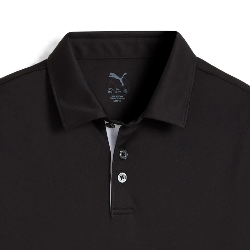 PUMA Boy's Pure 2.0 Boy's Polo (Black) - Image 3