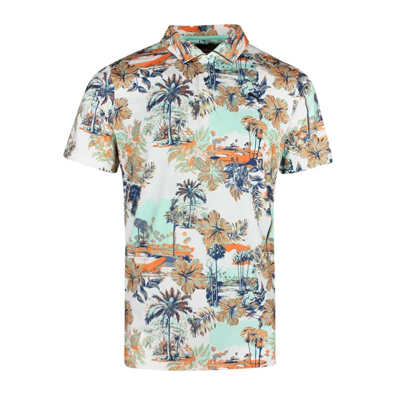 PUMA CLOUDSPUN Palm Boy's Polo (White)