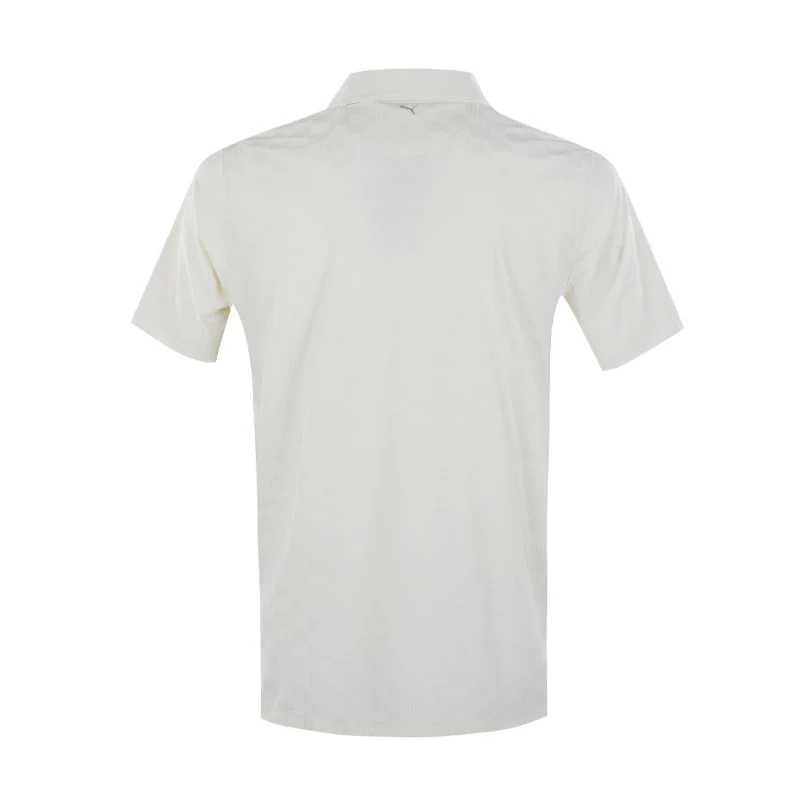 PUMA MATTR Check Golf Men's Polo (Warm White) - Image 2