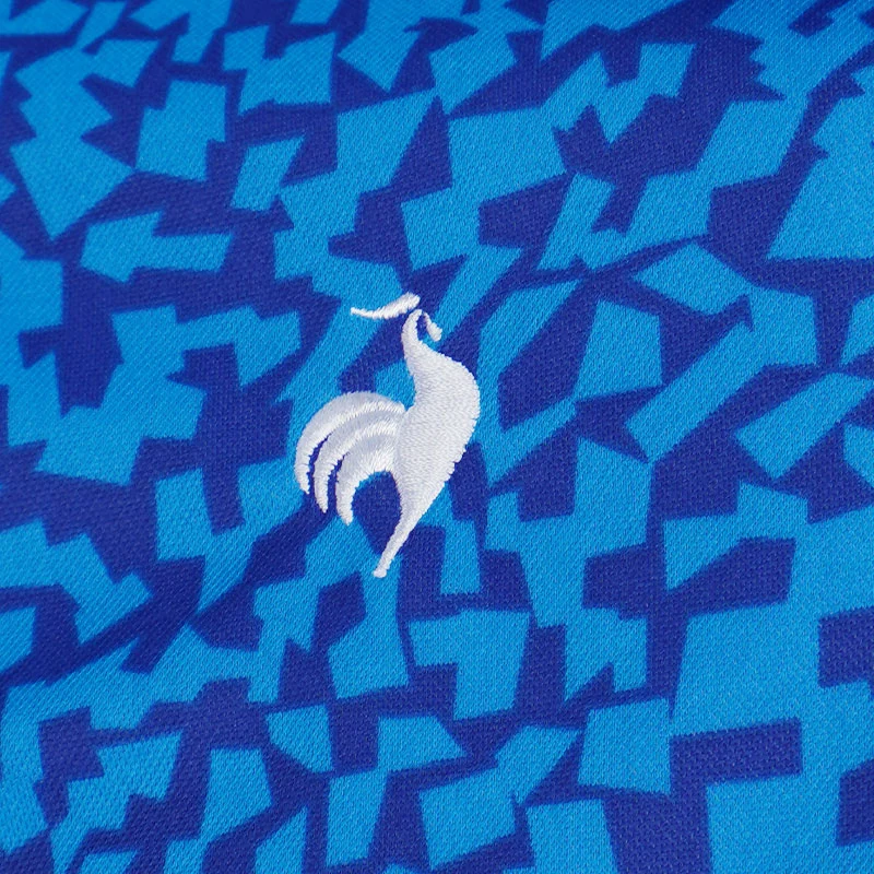 LE COQ SPORTIF GOLF Minamo Print Men's Polo (Blue) - Image 4