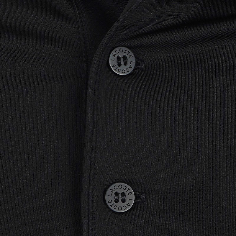 LACOSTE Regular Fit UV Protect Men's Polo (Black) - Image 3