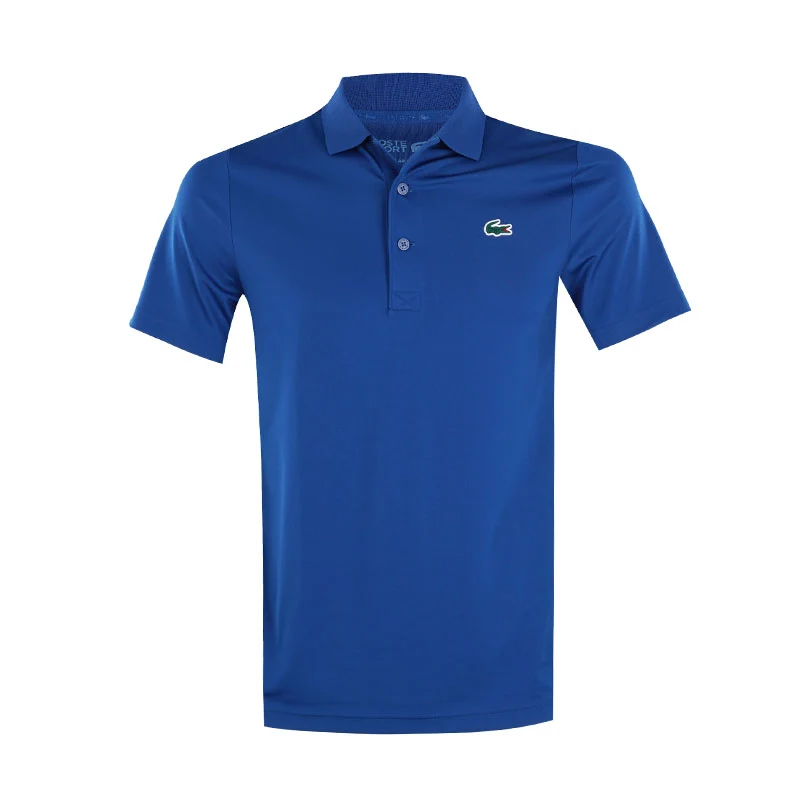 LACOSTE Regular Fit UV Protect Men's Polo (France Blue)